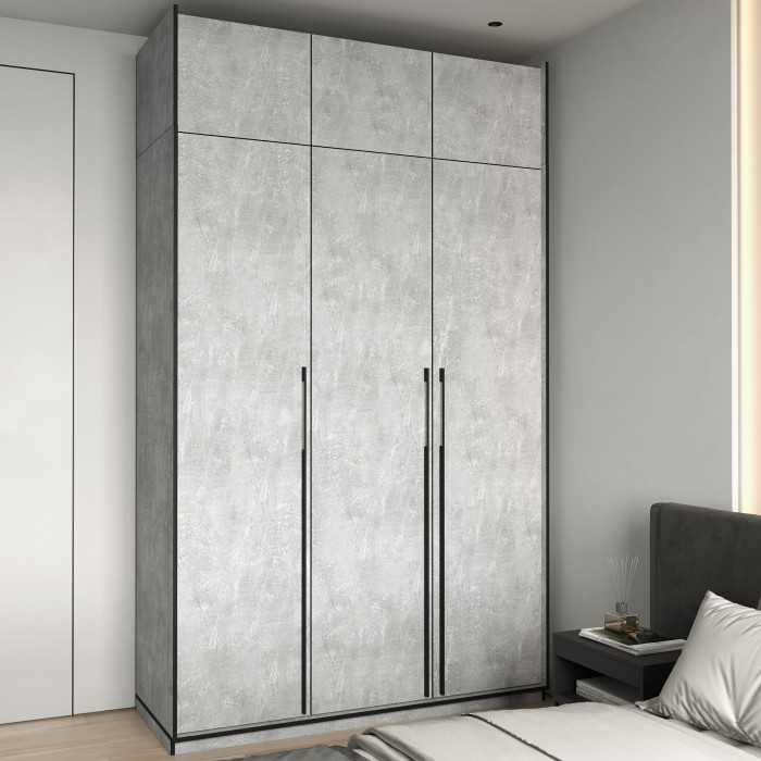 Шафа розпашна на 3 дверки з полицями