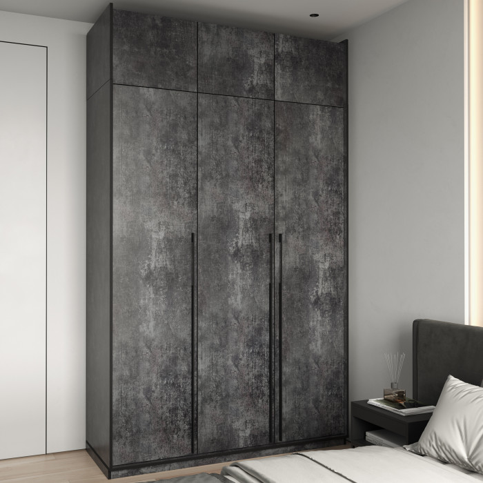 Шафа розпашна на 3 дверки з полицями