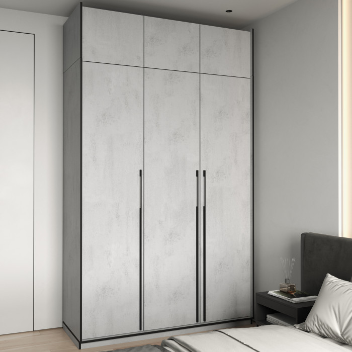 Шафа розпашна на 3 дверки з полицями