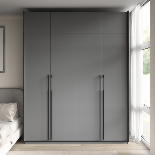 Шафа розпашна з полицями на 4 дверки