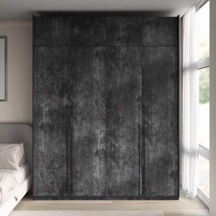 Шафа розпашна з полицями на 4 дверки