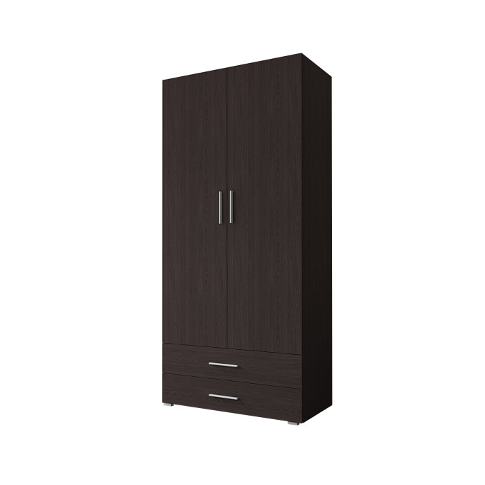 Шафа розпашна з трубою та шухлядами для одягу