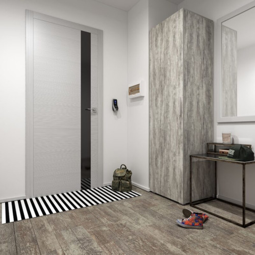 Шафа на 5 поличок для одягу з розпашними дверцятами 