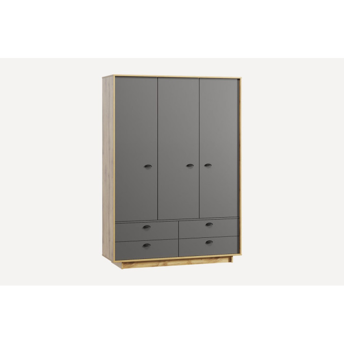 Шафа розпашна для одягу з трубою та полицями