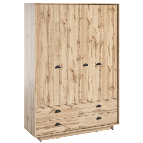 Шафа розпашна для одягу з трубою та полицями