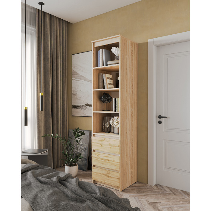 Шафа-пенал відкритий з полицями та шухлядами