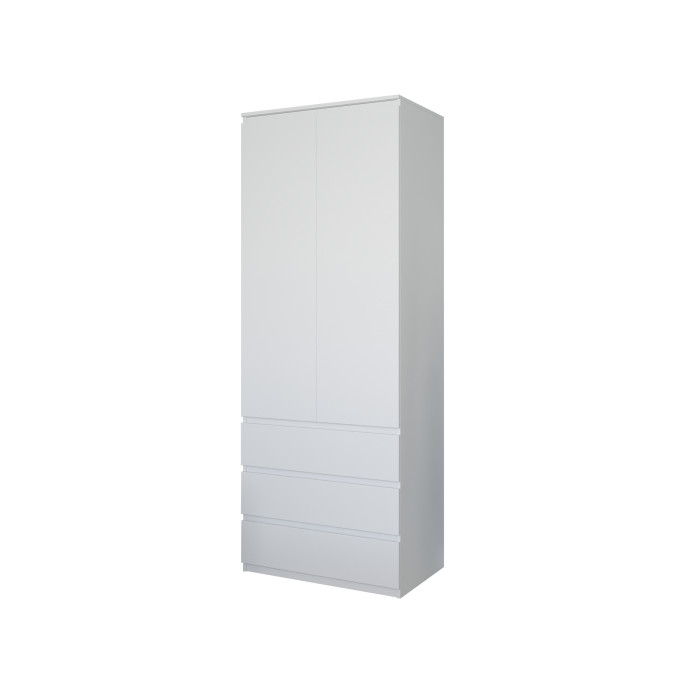 Шафа розпашна для одягу з полицями та шухлядами для спальні