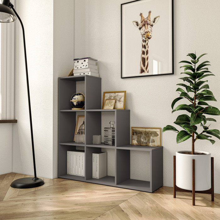 Стелаж для книг та декору на 6 комірок