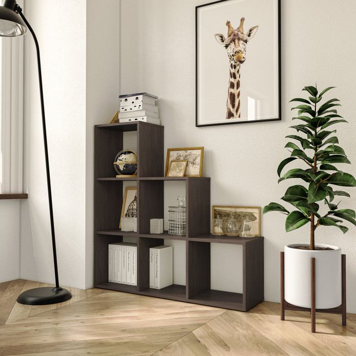 Стелаж для книг та декору на 6 комірок