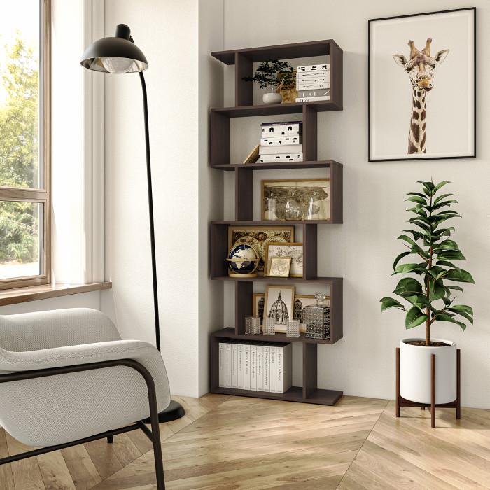 Стелаж для книг та декору на 6 комірок GT56