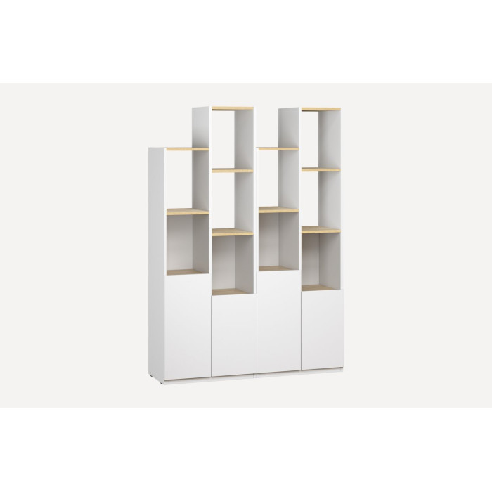 Стеллаж с дверцей для книг и декора