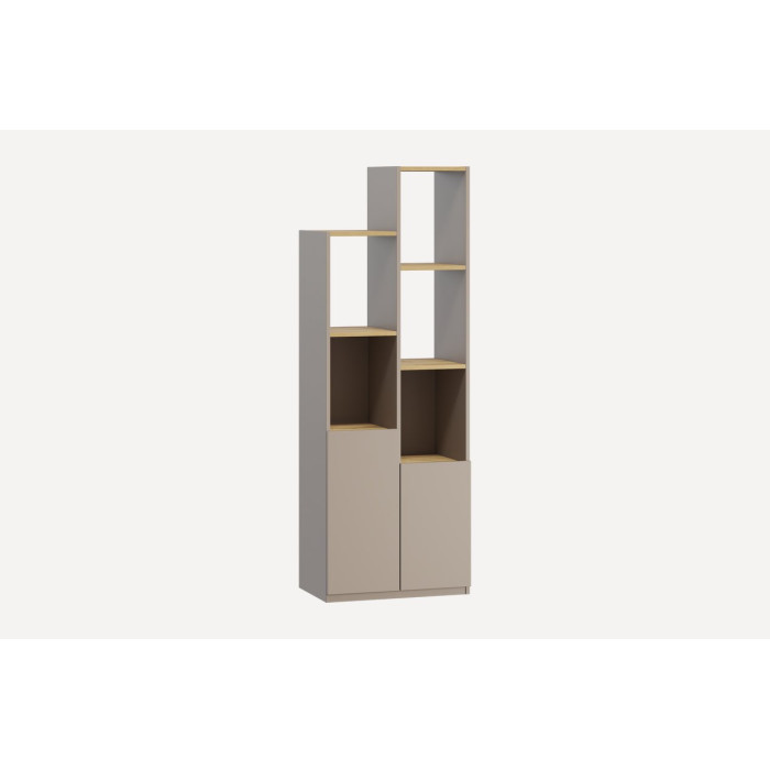 Стеллаж с дверцей для книг и декора