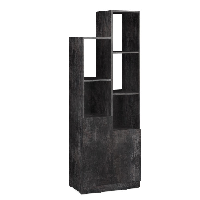 Стеллаж с дверцей для книг и декора