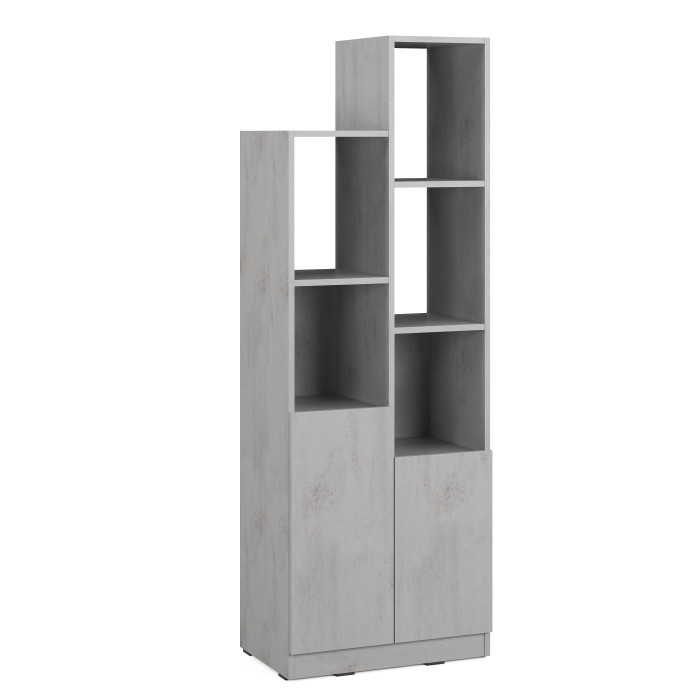 Стеллаж с дверцей для книг и декора