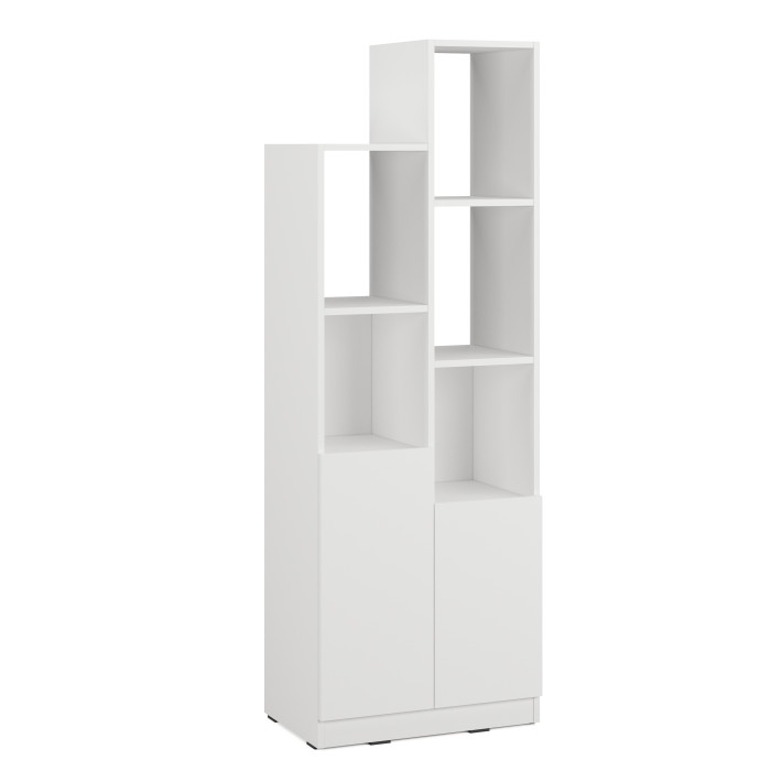 Стеллаж с дверцей для книг и декора