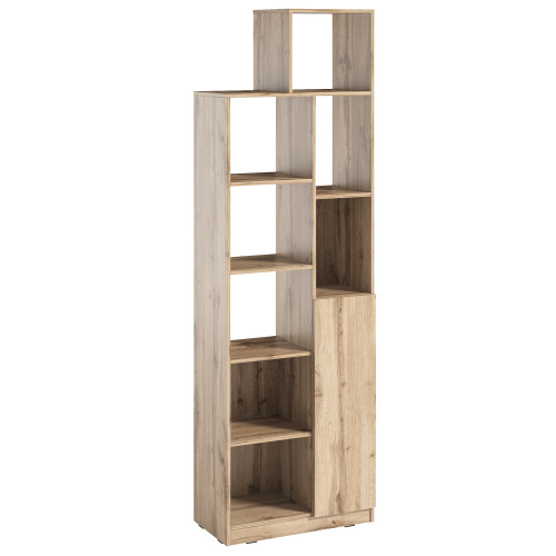 Стелаж з дверцятами для декору та книг