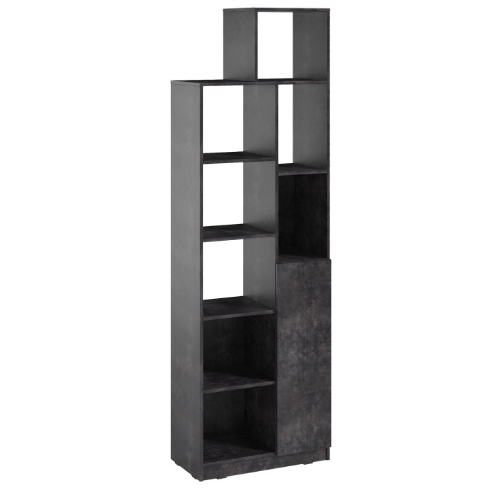 Стеллаж с дверцей для декора и книг