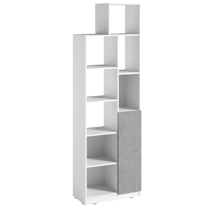 Стеллаж с дверцей для декора и книг