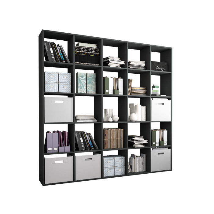 Стеллаж для книг и декора на 25 ячеек