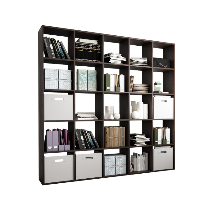 Стеллаж для книг и декора на 25 ячеек