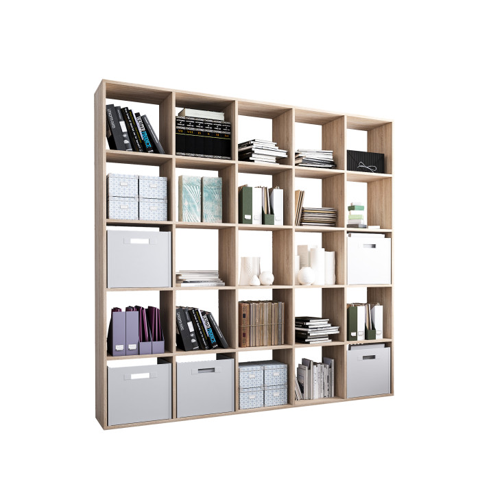 Стеллаж для книг и декора на 25 ячеек