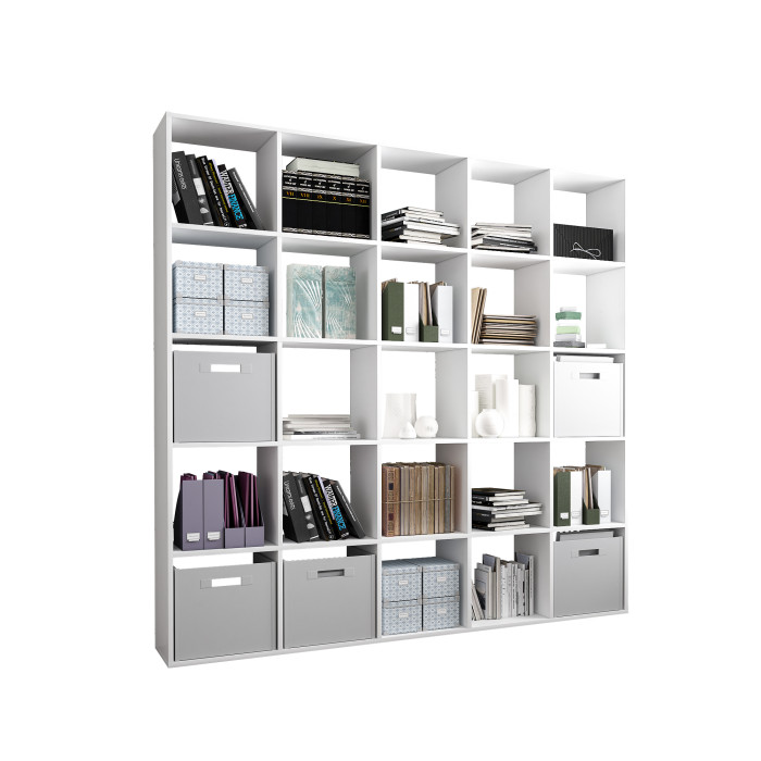 Стеллаж для книг и декора на 25 ячеек