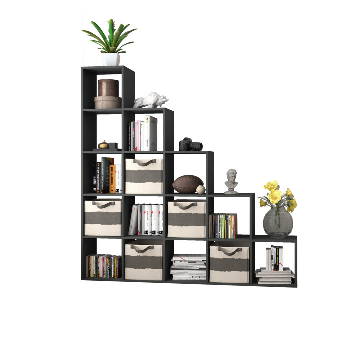 Стеллаж для книг и декора на 15 ячеек