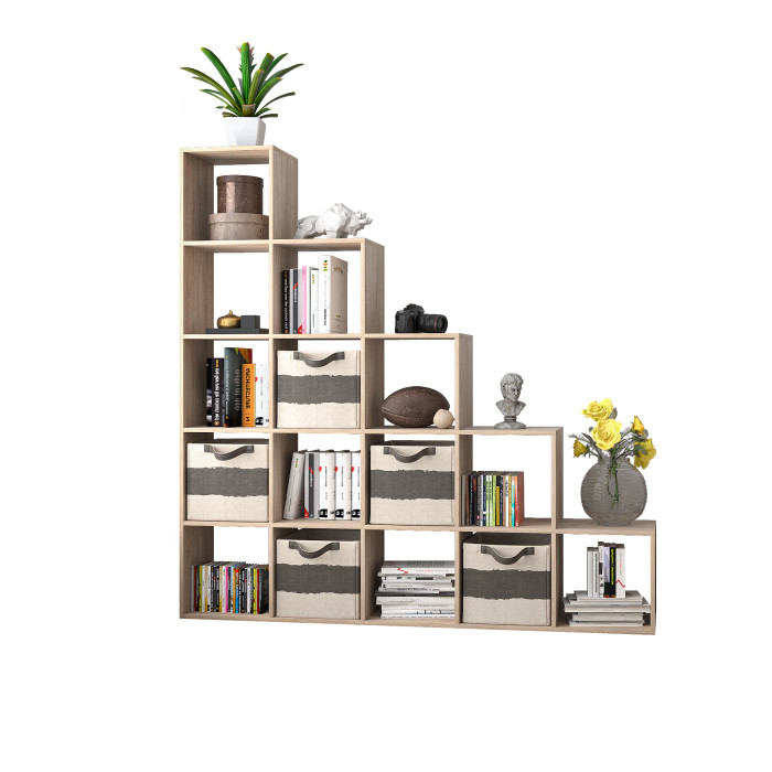 Стеллаж для книг и декора на 15 ячеек