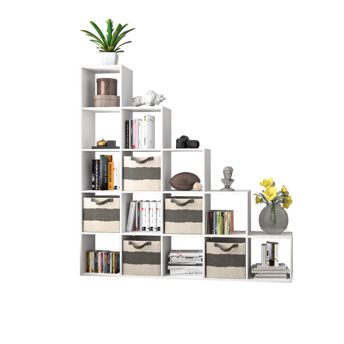 Стеллаж для книг и декора на 15 ячеек