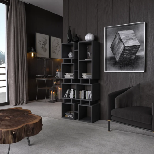 Стелаж для книг та декору на 8 комірок