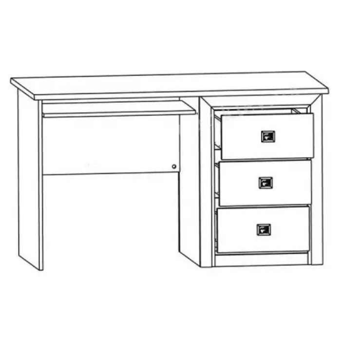 Стіл письмовий Коен 2 BIU/130 Сосна арізонська / дуб корабельний