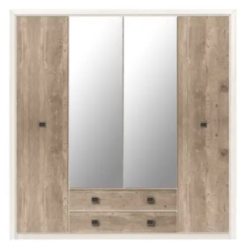 Шафа платтяна Коен 2 SZF4D2S Сосна аризонська / дуб корабельний