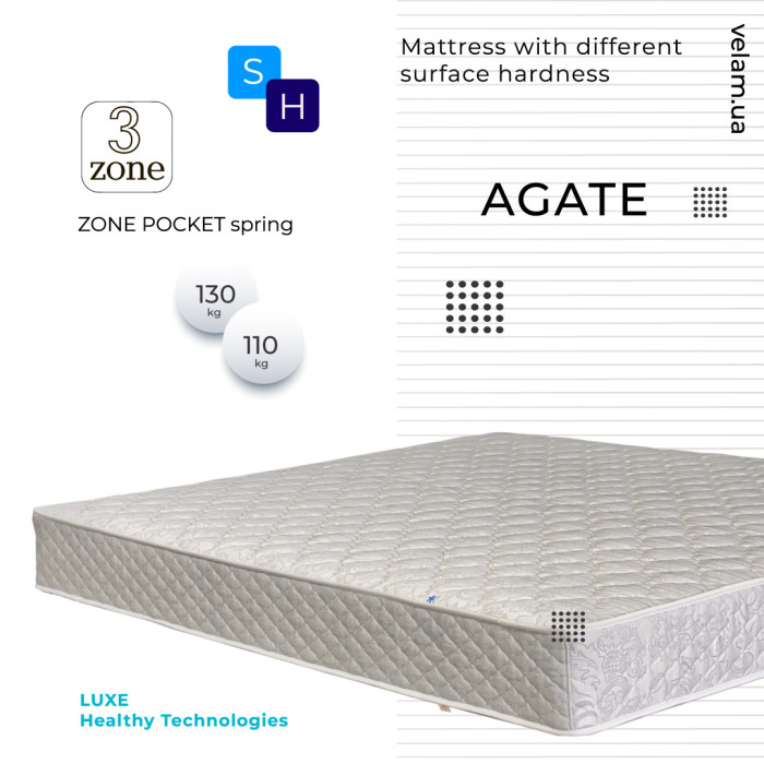 Матрас Агат з різною жорсткістю сторін